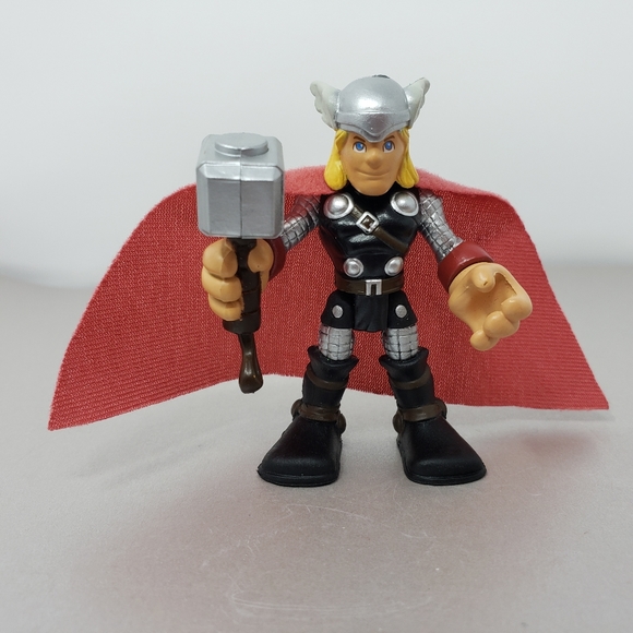 Imaginext Avengers Figurine Thor Cape Fisher Price 2010 Hasbro - Picture 3 of 15